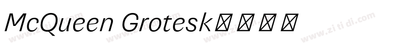 McQueen Grotesk字体转换